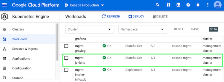 Jenkins Workload